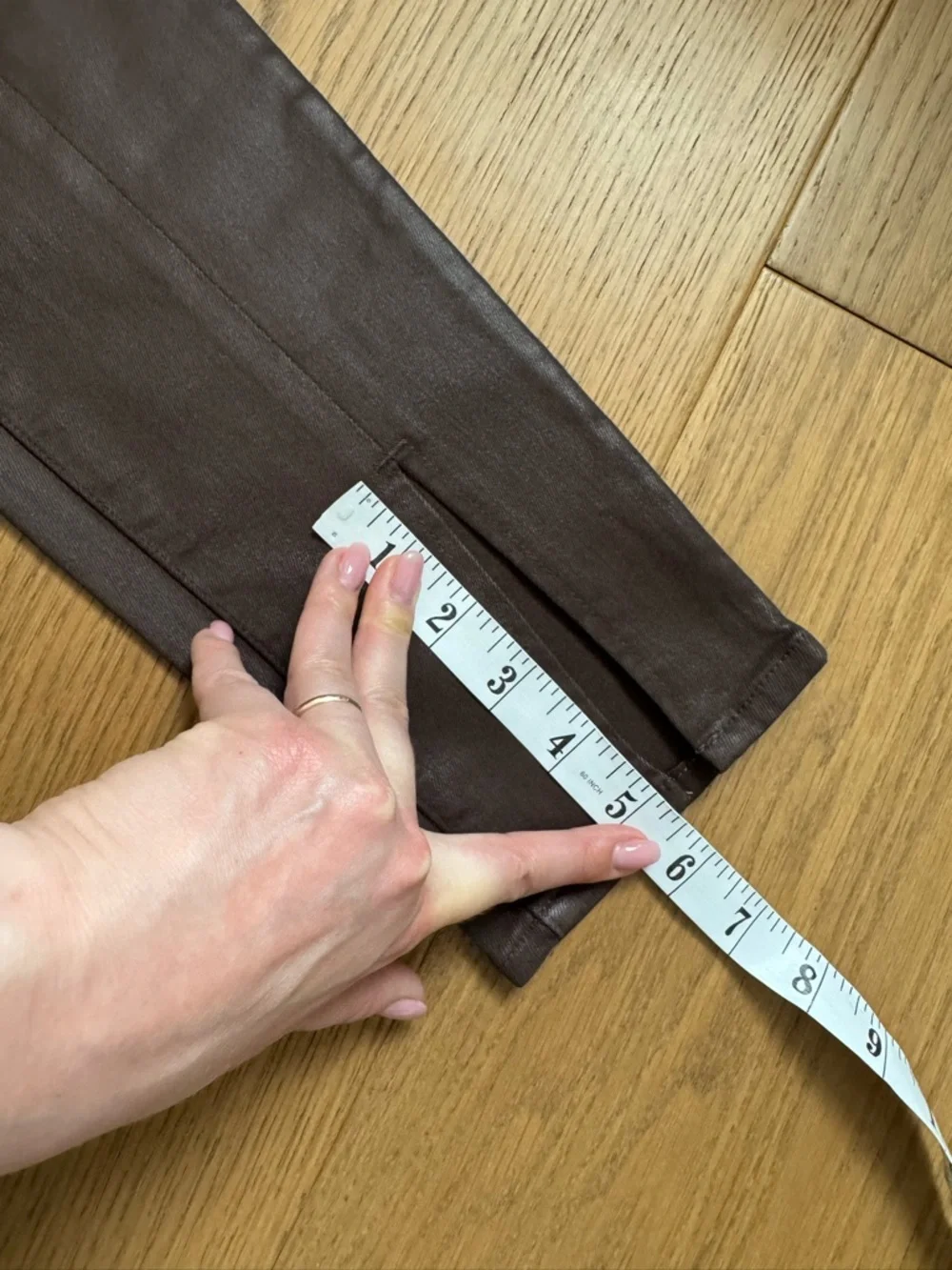L’Agence Jyothi Coated High-Rise Skinny Jeans - Size 26 - NWT - Cocoa Coated - Picture 12 of 13